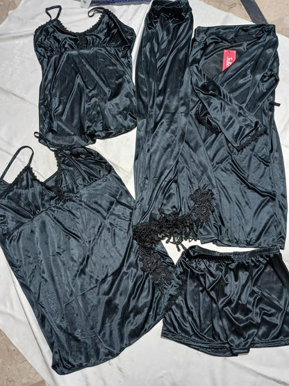 5 piece silk nighty