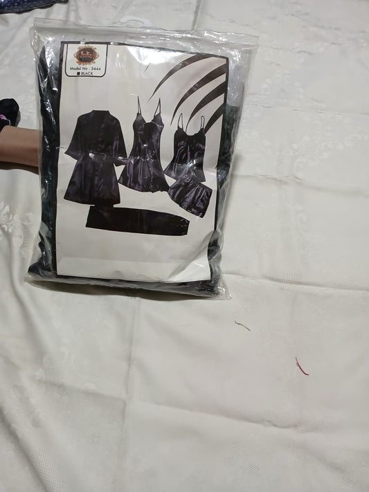 5 piece silk nighty